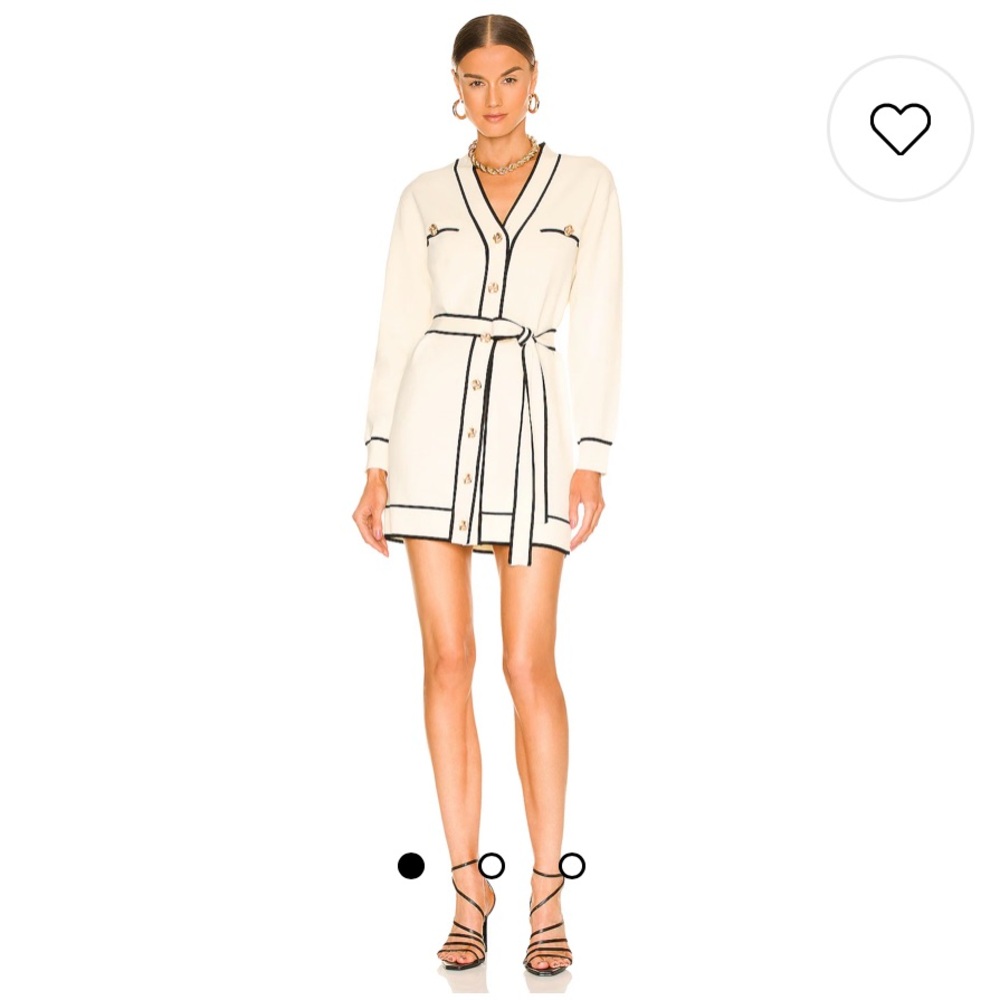 Natalie Belted Dress in Ivory & Black
Lovers and Friends